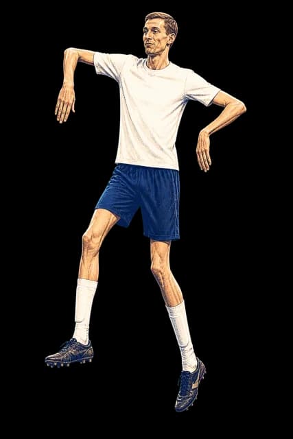 Illustration of Peter Crouch performing his robot dance celebration